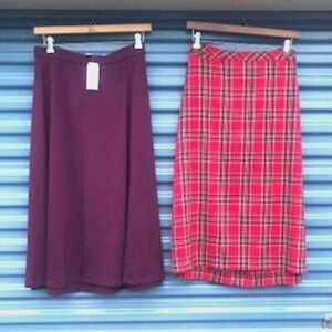 Pleated Skirt Bundle . Size: 24/26W 3x Skirts . {2} Pcs . Christopher & Banks